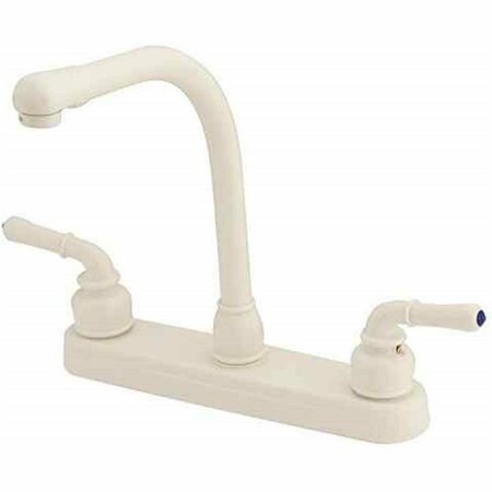 PROCOMFORT 8 in. Hi-Rise Spout Deck Faucet - Biscuit PR3081943